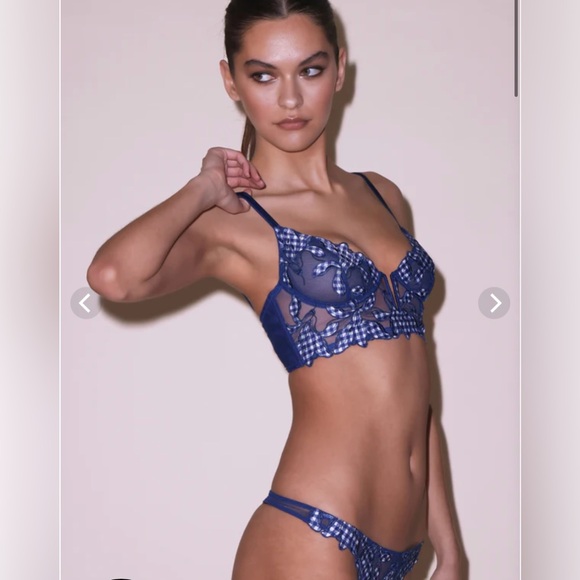 LILY EMBROIDERY LONGLINE DEMI BRA - Picture 7 of 13